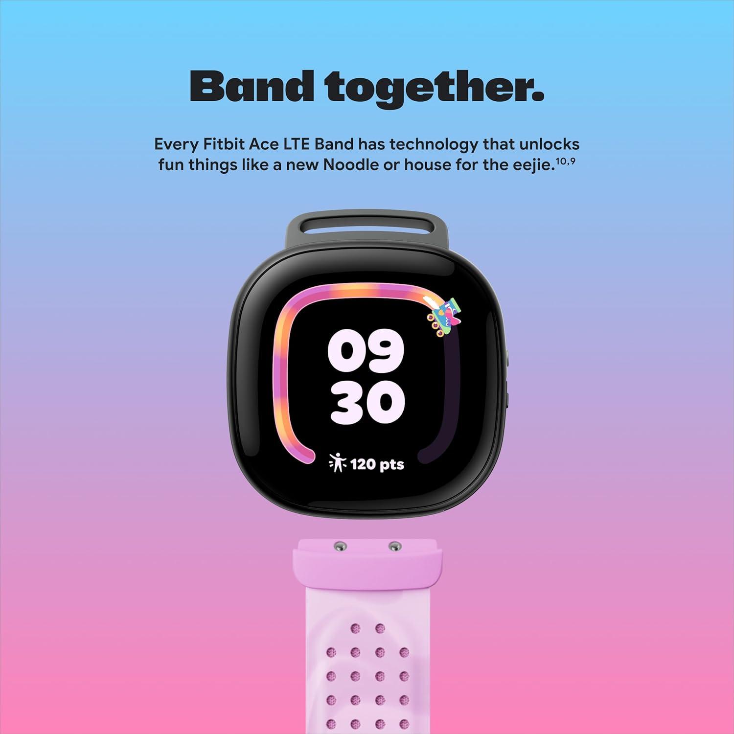 image:imageFitbit Google Ace LTE Kids Smartwatch with Call Message GPS and ActivityBased Games Ace Pass Data Plan Required Spicy MoovinMild Strange Arcade