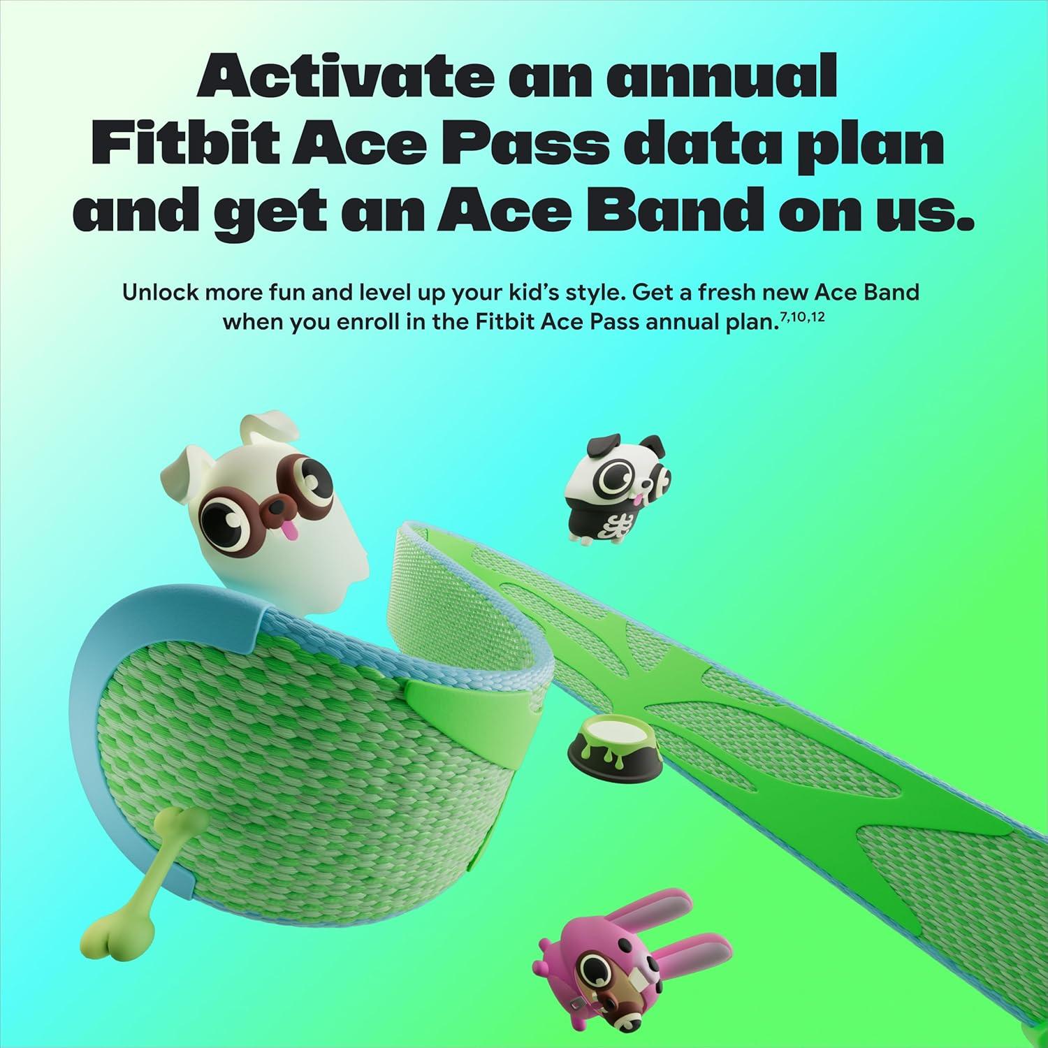 image:imageFitbit Google Ace LTE Kids Smartwatch with Call Message GPS and ActivityBased Games Ace Pass Data Plan Required Spicy MoovinMild Strange Arcade