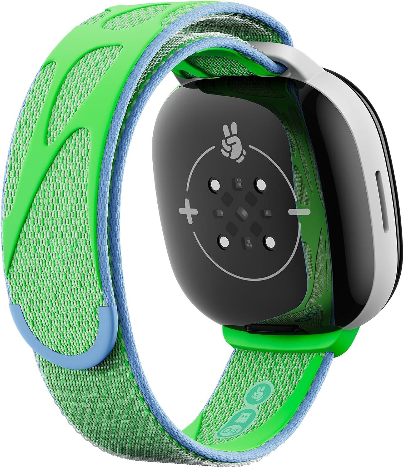 image:imageGoogle Fitbit Ace LTE Band Kids Smartwatch Band Water Resistant One Size Fits All Camp NightmareSpooky Pugs