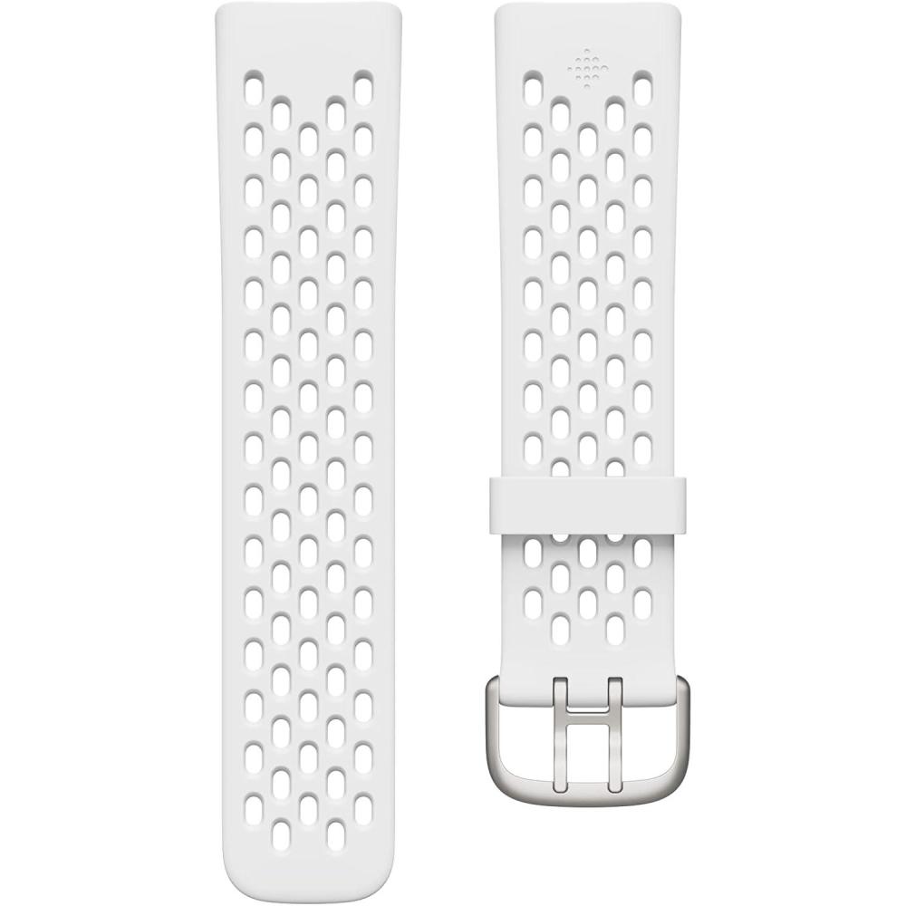 image:imageFitbit Charge 5 amp 6 Sport Accessory Band Official Product Frost White Large