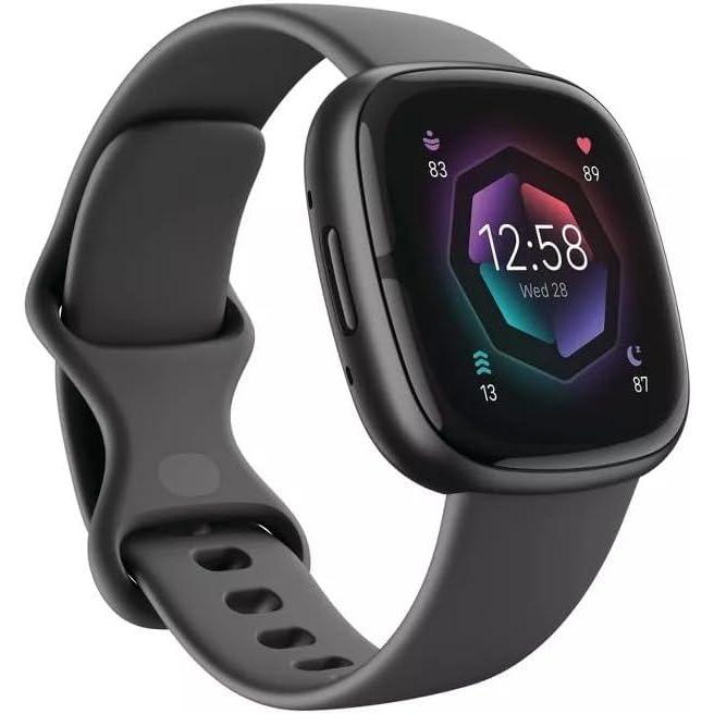 image:imageFitbit Sense 2 Advanced Health and Fitness Smartwatch with Tools to Manage Stress and Sleep ECG App SpO2 247 Heart Rate and GPS Lunar WhitePlatinum One Size S amp L Bands IncludedShadow GreyGraphite
