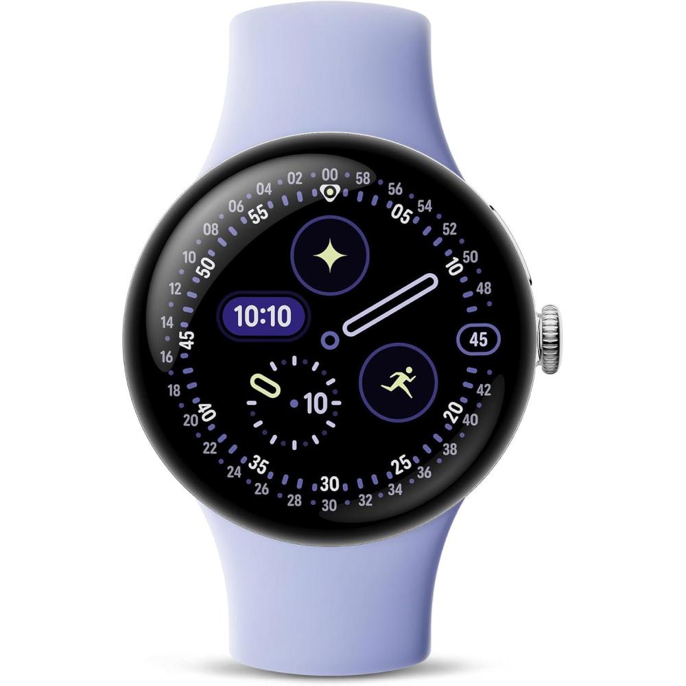 image:imageGoogle Pixel Watch 4 41mm  Android Smartwatch with Heart Rate and Sleep Tracking  30Hour Battery  Fitness Tracking  Google AI  Champagne Gold Aluminum Case  Lemongrass Active Band  LTEIris Band with Polished Silver Case