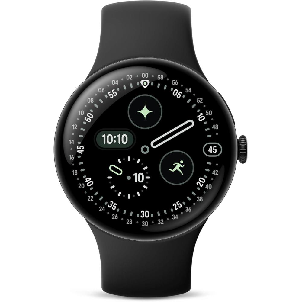 image:imageGoogle Pixel Watch 4 41mm  Android Smartwatch with Heart Rate and Sleep Tracking  30Hour Battery  Fitness Tracking  Google AI  Champagne Gold Aluminum Case  Lemongrass Active Band  LTEObisdian Band with Matte Black Case