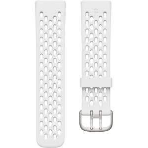 Fitbit Charge 5 & 6 Sport Accessory Band, Official Product, Frost White, Large