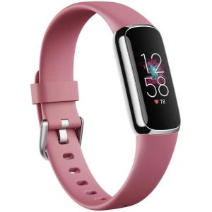 Fitbit Luxe-Fitness and Wellness-Tracker with Stress Management, Sleep-Tracking and 24/7 Heart Rate, One Size S L Bands Included, Lunar White/Soft Gold Stainless Steel, 1 Count(Orchid/Platinum Stainless Steel)