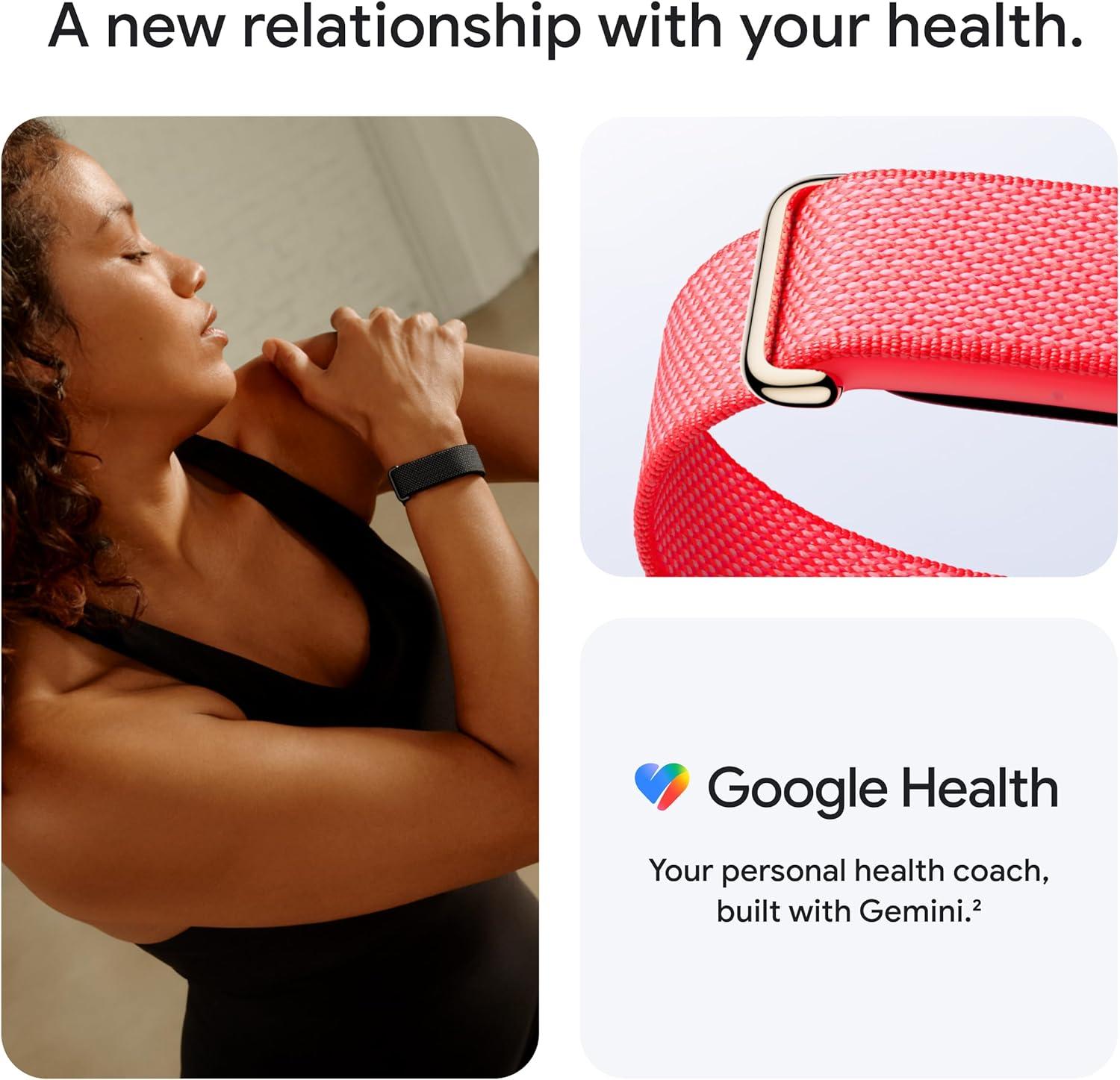 image:imageGoogle Fitbit Air Screenless Activity Tracker with Fitness Heart Rate and Sleep Tracking Personalized AIPowered Coaching Up to 7 Days Battery Life Works with iOS and Android BerryBerry