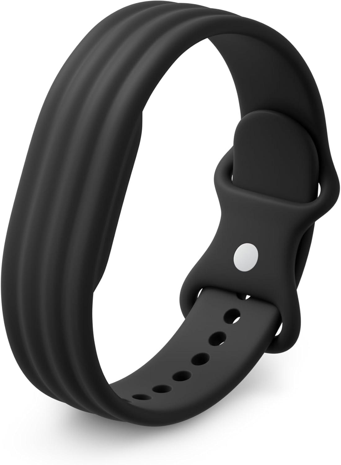 image:imageGoogle Fitbit Air Active Band WorkoutFriendly Silicone Band Only Compatible with Fitbit Air Berry SmallObsidian